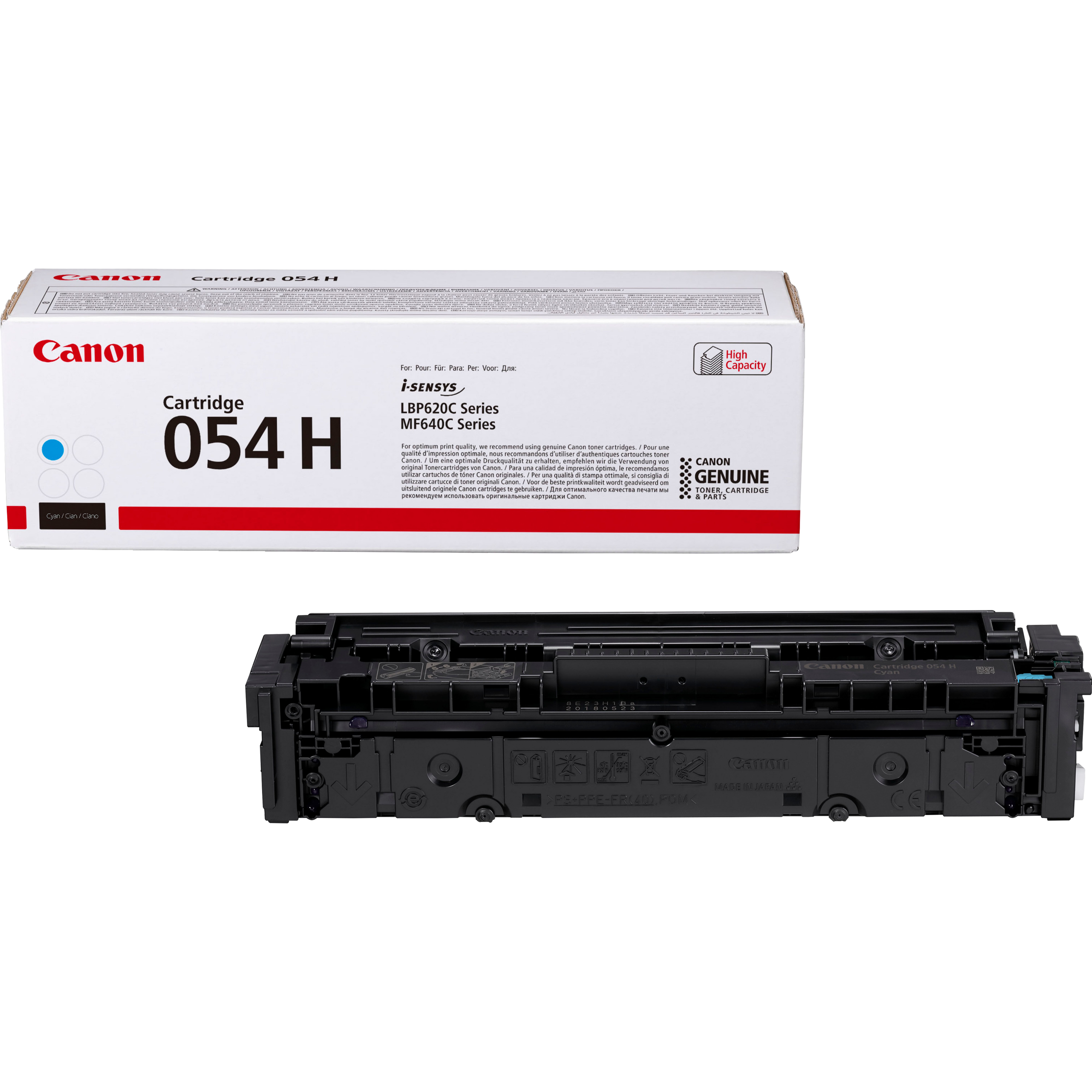 Canon 054 Cyan High Yield Toner Cartridge - 3027C002