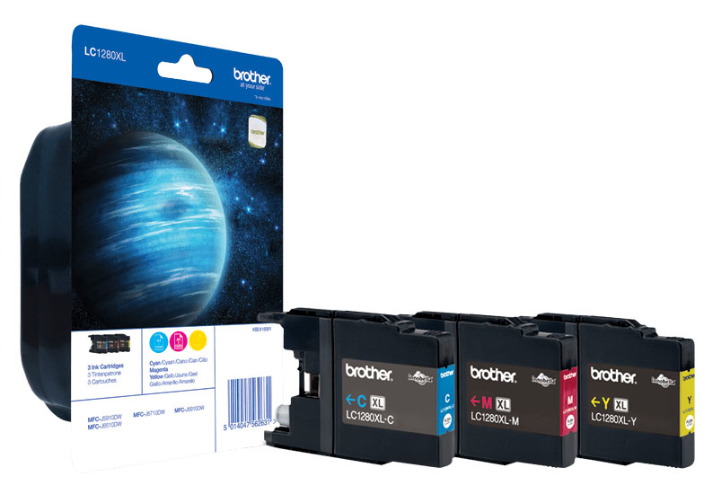 Brother LC1280XLRBWBP Ink Cartridge Multipack