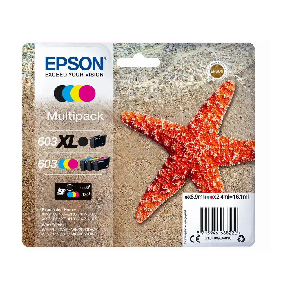 Epson T03A9 Ink Cartridge Multipack - C13T03A94020