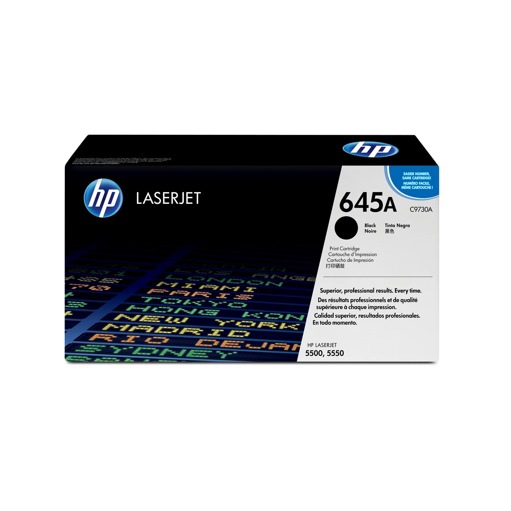 HP 645A Black Toner Cartridge - C9730A