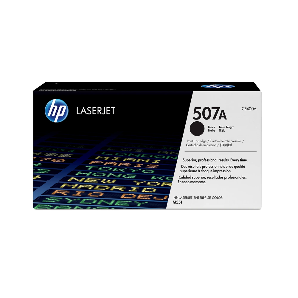 HP 507A Black Toner Cartridge - CE400A