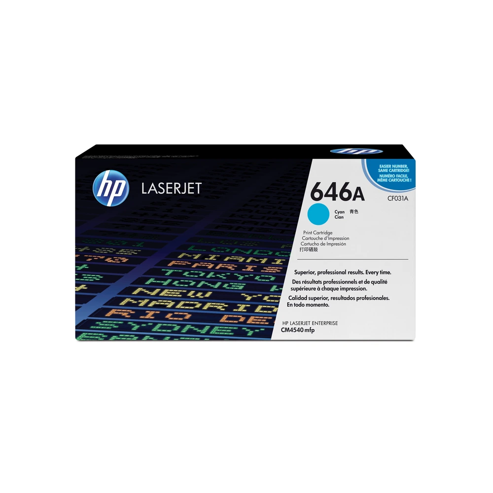 HP 646A Cyan Toner Cartridge - CF031A