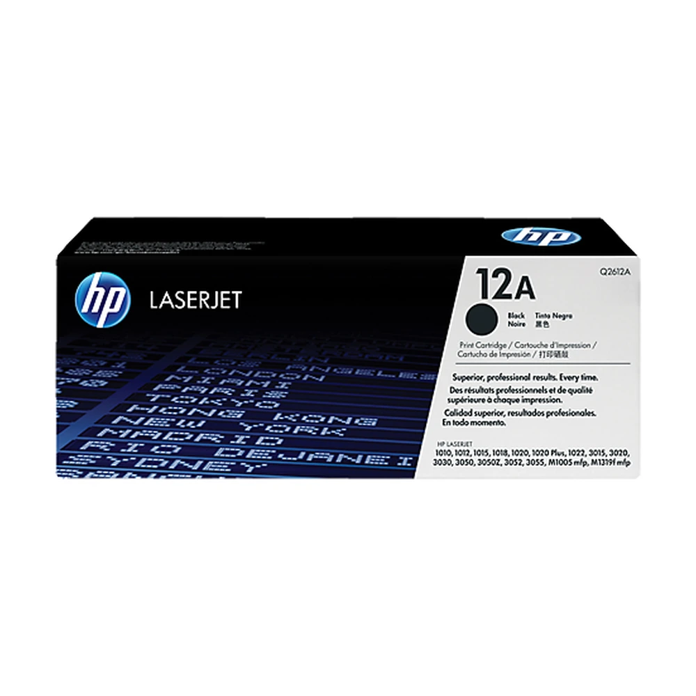 HP 12A Black Toner Cartridge - Q2612A