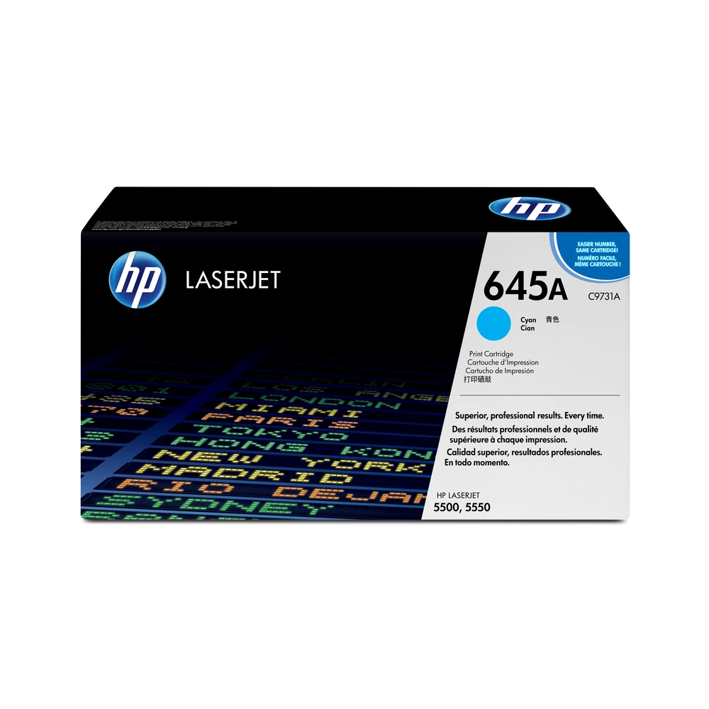 HP 645A Cyan Toner Cartridge - C9731A