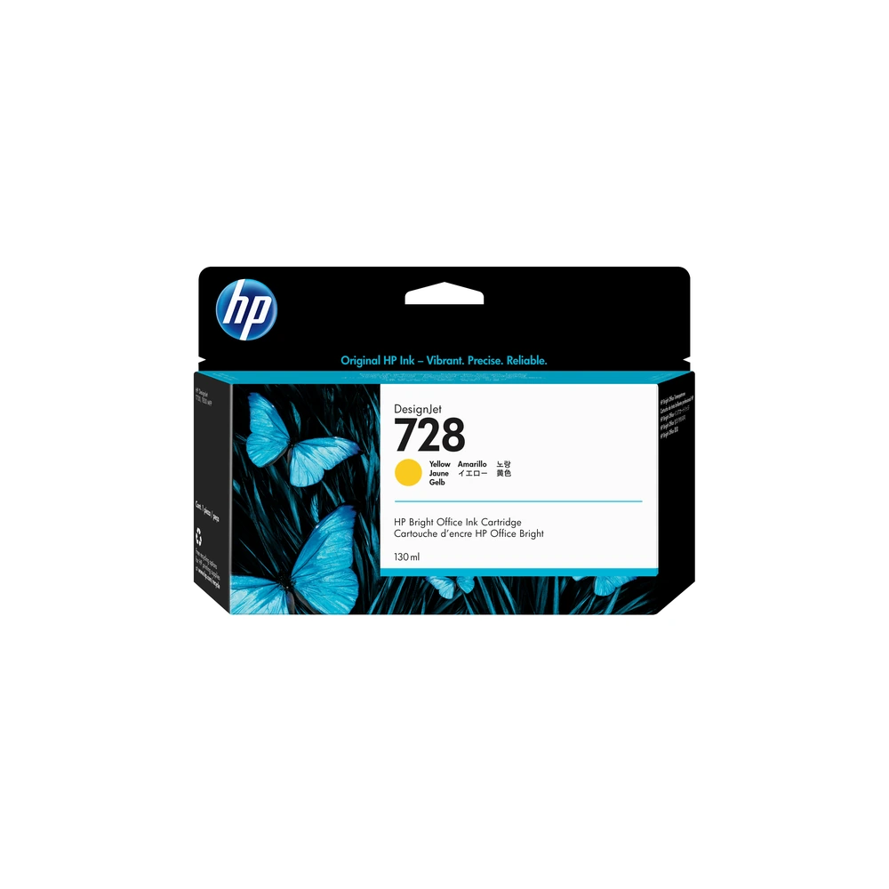 HP 728 Yellow Ink Cartridge - F9J65A
