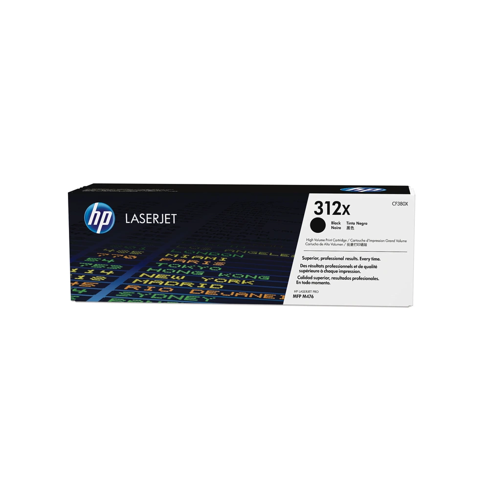 HP 312X Black High Yield Toner Cartridge - CF380X