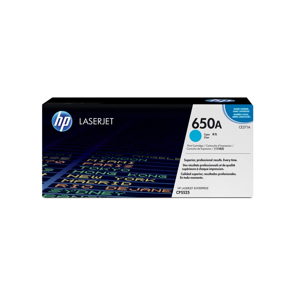 HP 650A Cyan Toner Cartridge - CE271A