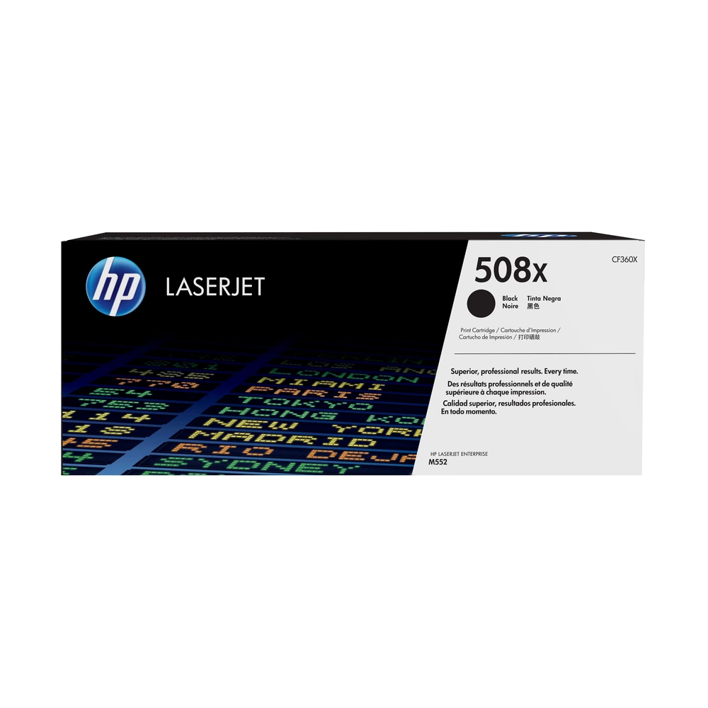 HP 508X Black Toner Cartridge - CF360X