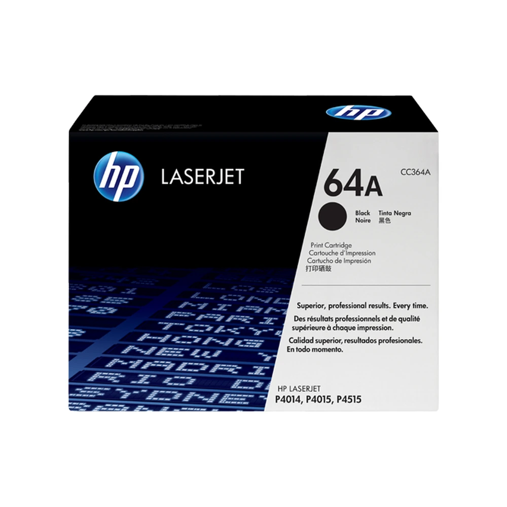 HP 64A Black Toner Cartridge - CC364A