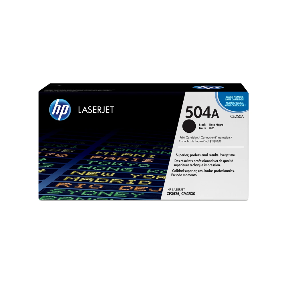 HP 504A Black Toner Cartridge - CE250A