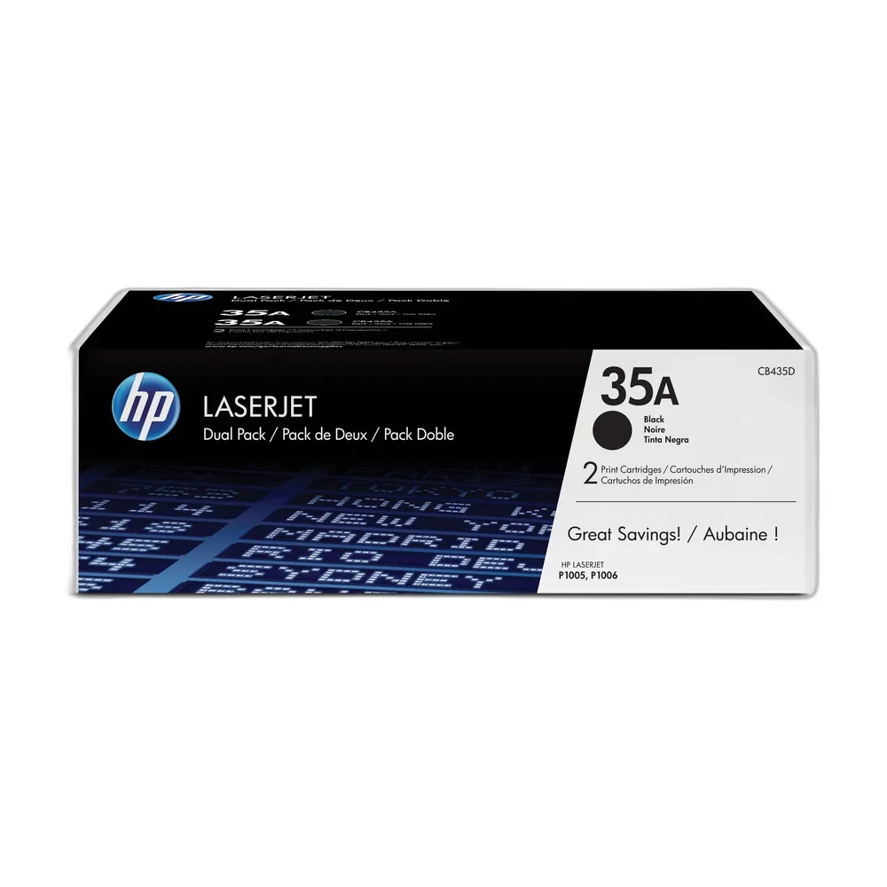 HP 35A Black Twin Pack - CB435AD