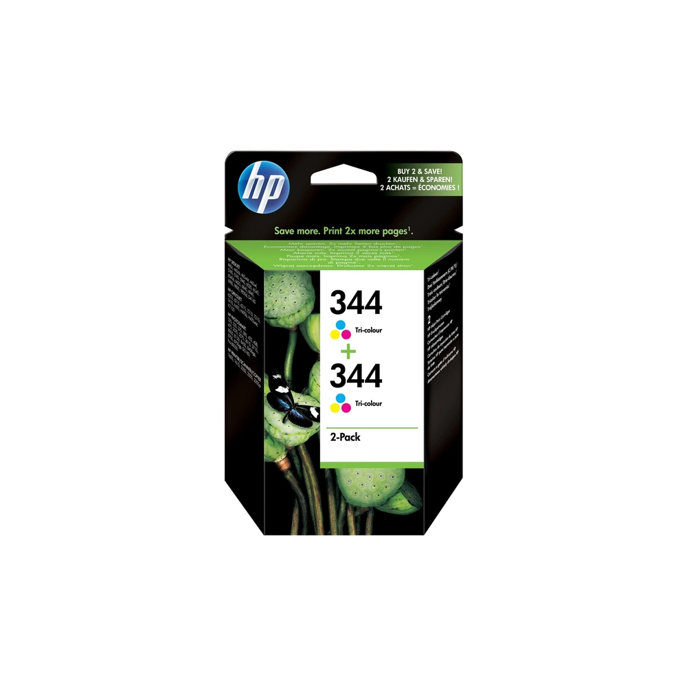 HP 344 Twin Pack Ink Cartridge Multipack - C9505EE