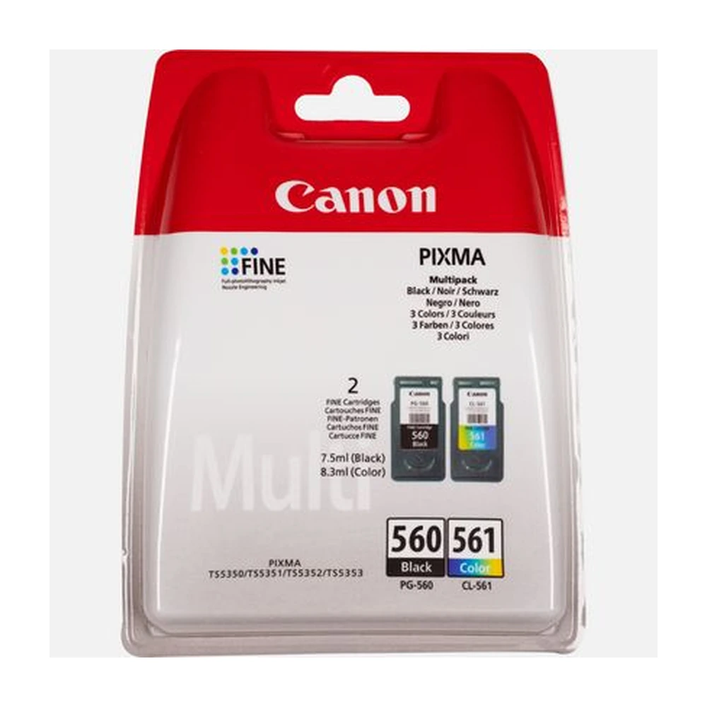 Canon PG-560 + CL-561 Ink Cartridge Multipack - 3713C005
