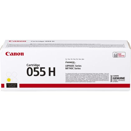 Canon 055H Yellow Toner Cartridge - 3017C004