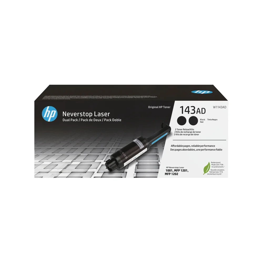HP 143AD Black Twin Pack - W1143AD