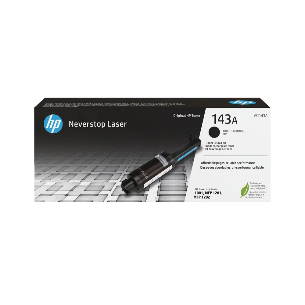 HP 143A Black Toner Cartridge - W1143A