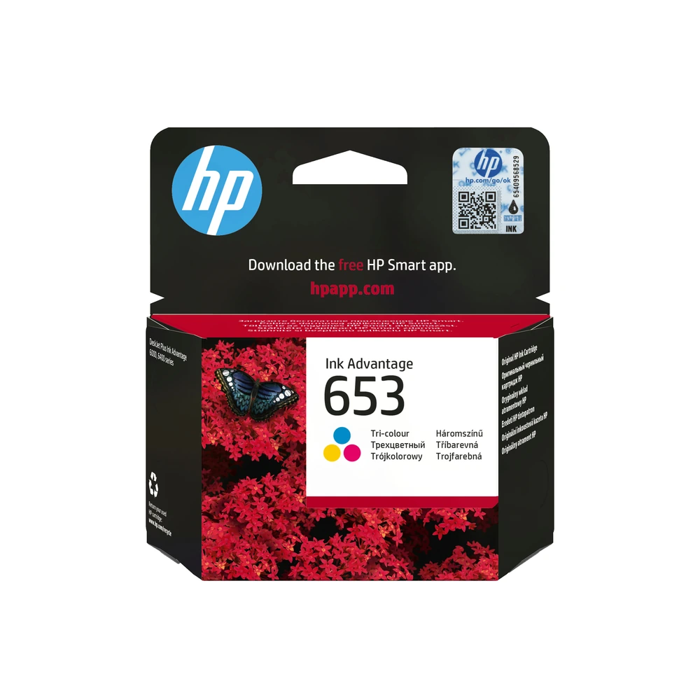 HP 653 Tri-Colour Ink Cartridge - 3YM74AE