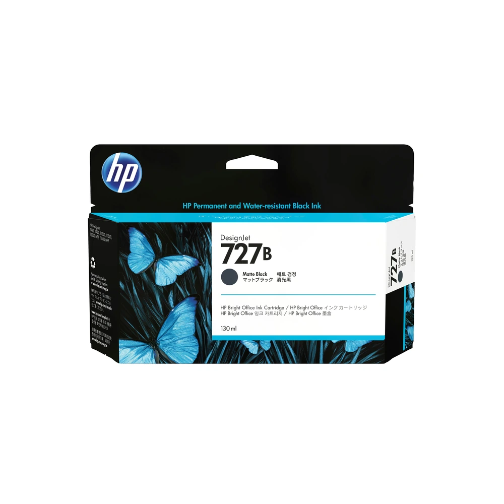 HP 727B Matte Black Ink Cartridge - 3WX13A