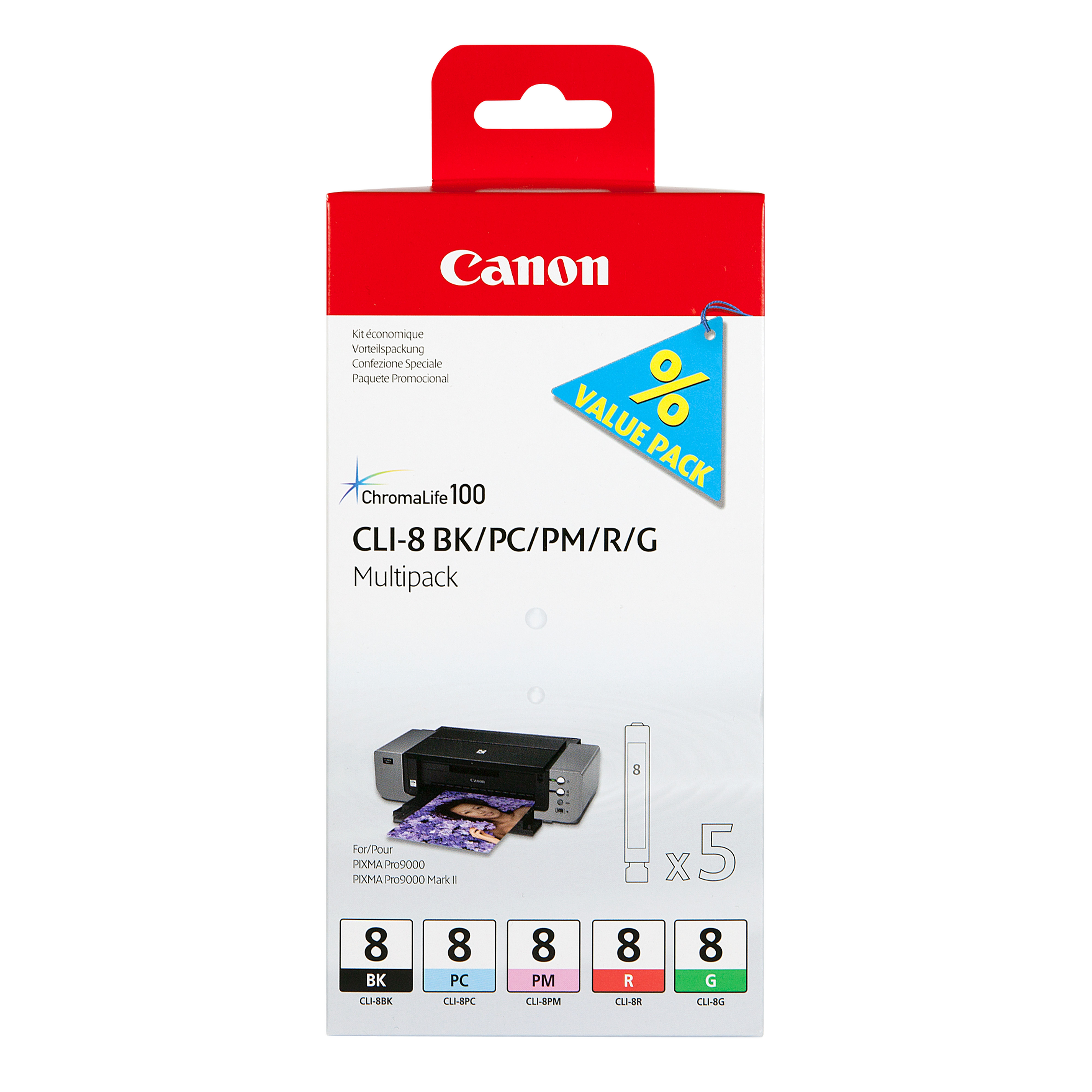 Canon CLI-8 Ink Cartridge Multipack - 0620B027