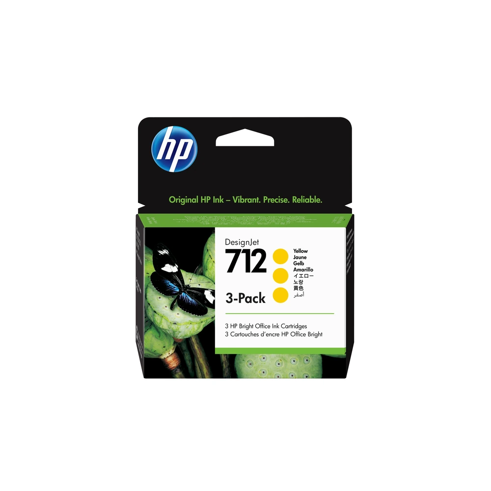 HP 712 Yellow Tri-Pack - 3ED79A