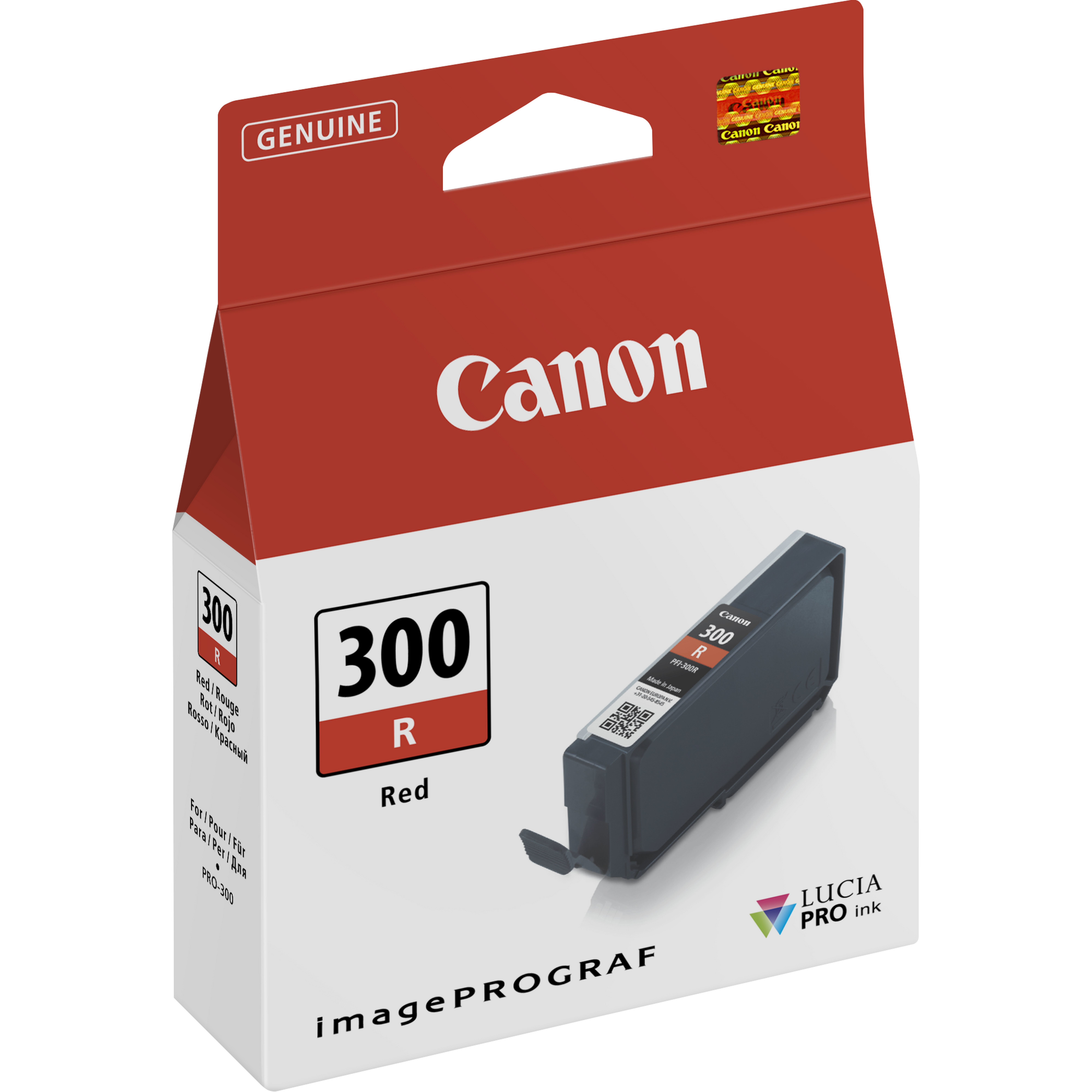 Canon PFI-300 Red Ink Cartridge - 4199C001