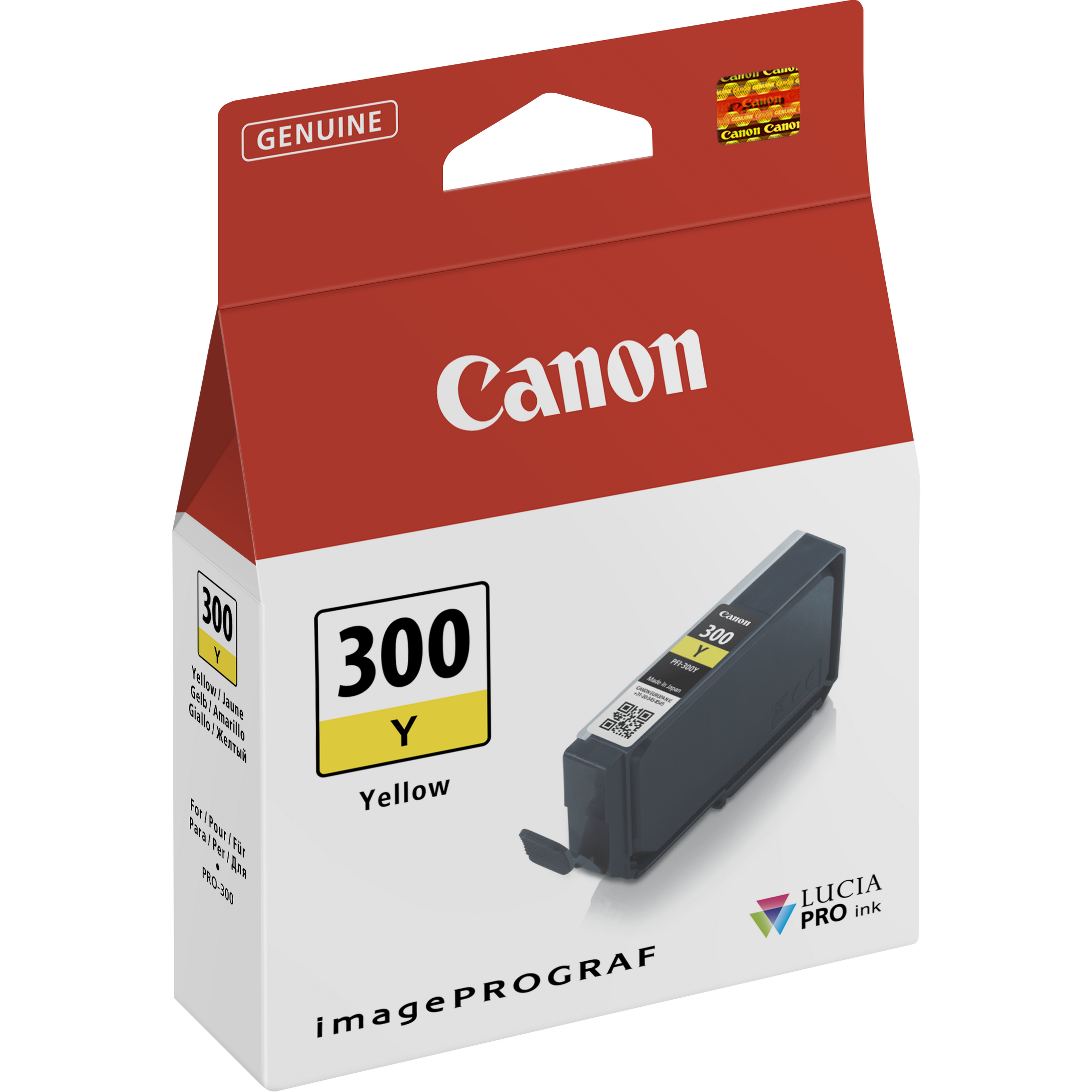 Canon PFI-300 Yellow Ink Cartridge - 4196C001