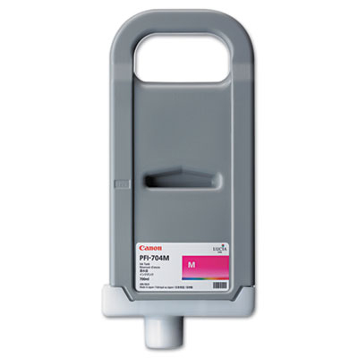 Canon PFI-704 Magenta Ink Cartridge - 3863B001