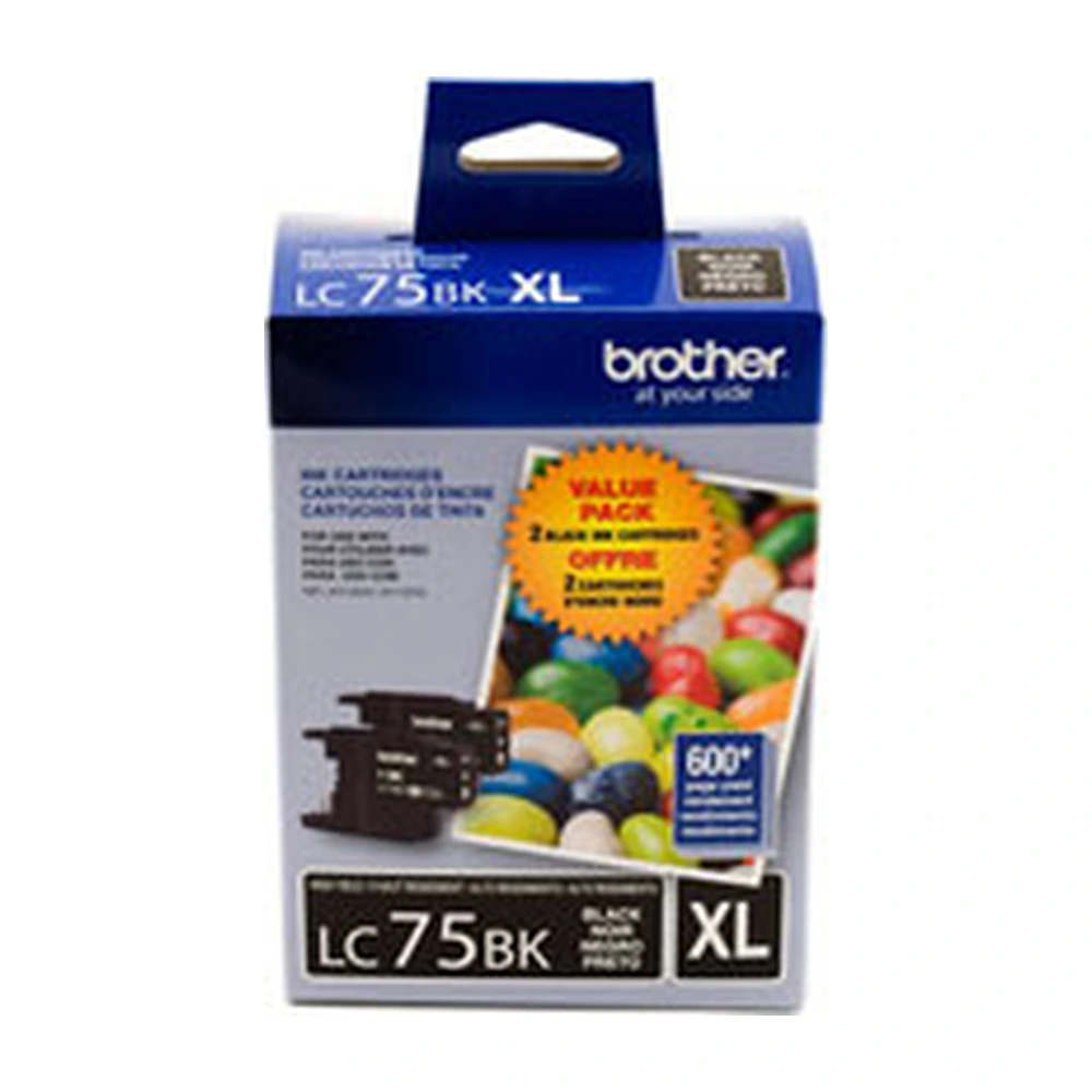 Brother LC752 Black Ink Cartridge Twin Pack