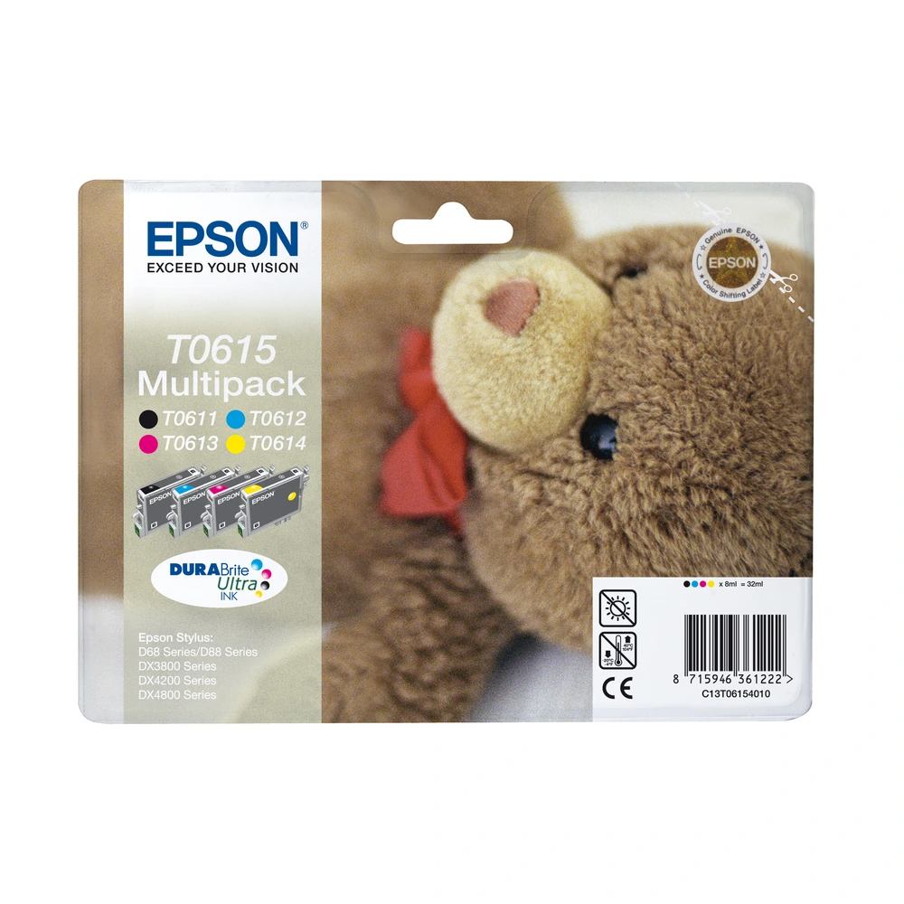 Epson T0615 Ink Cartridge Multipack - C13T06154010