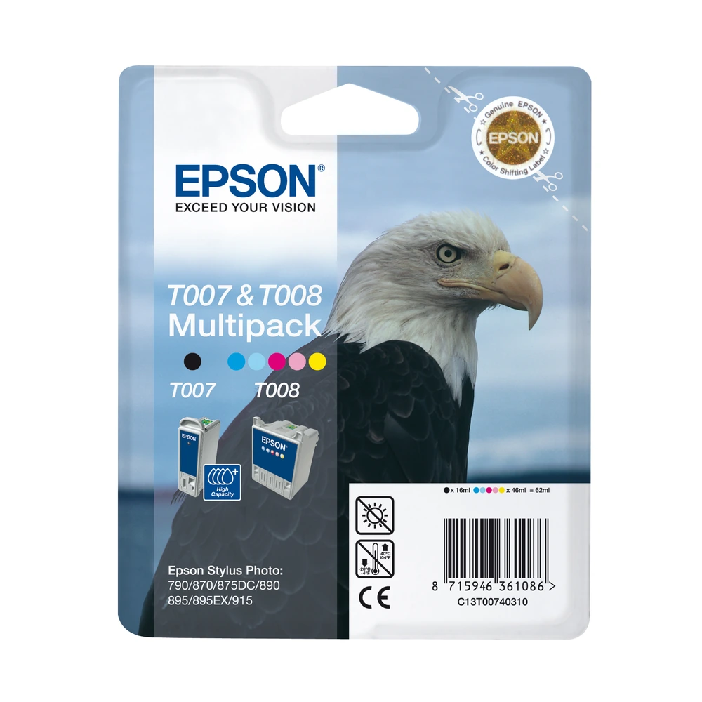 Epson T007 Ink Cartridge Multipack - C13T00740310