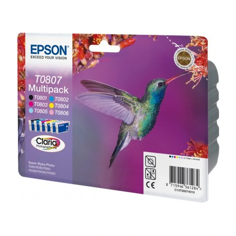 Epson T080740 Ink Cartridge Multipack - C13T08074010