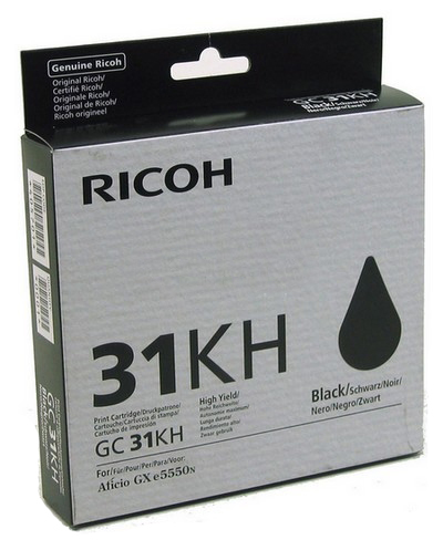 Ricoh RHGC31H Black High Capacity Ink Cartridge - RHGC31HK