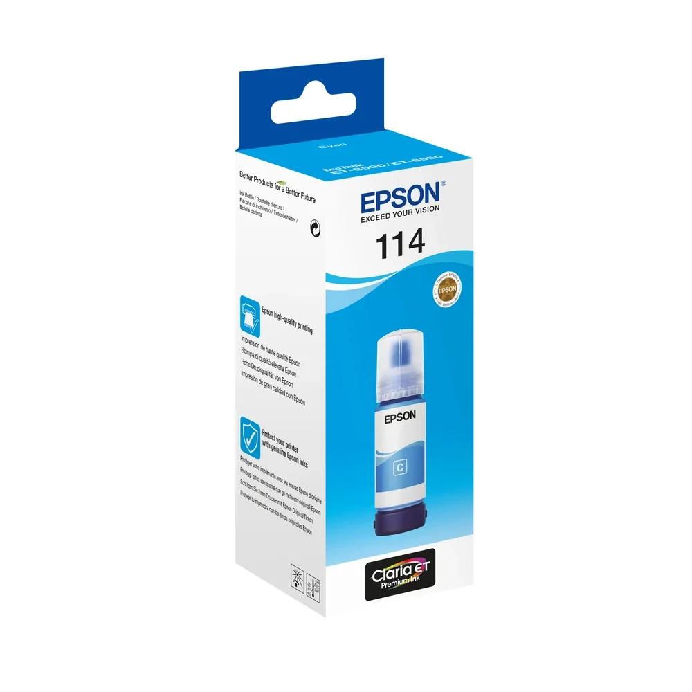 Epson 114 Cyan Ink Bottle - C13T07B240
