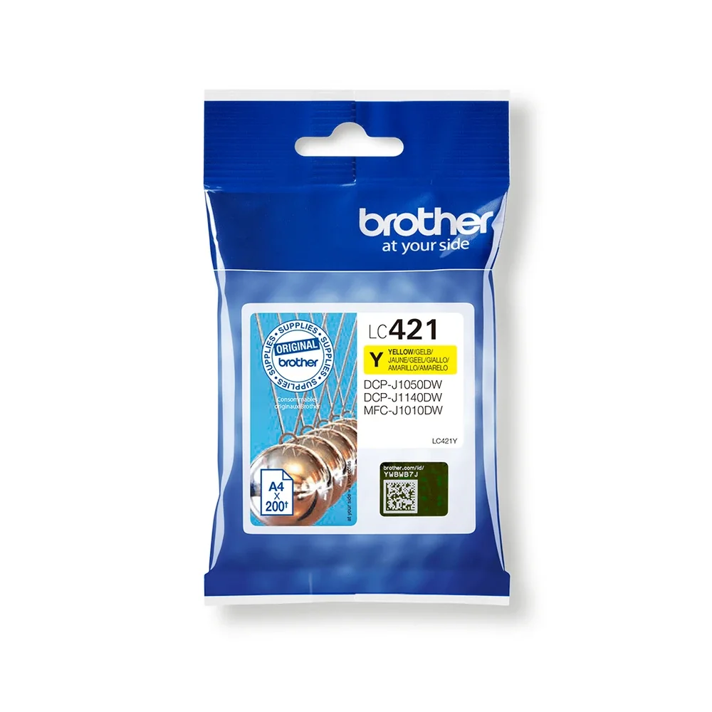 Brother LC421 Yellow Ink Cartridge