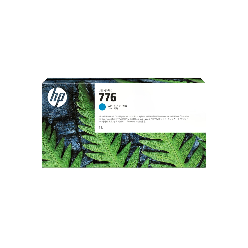 HP 776 Cyan Ink Cartridge - 1XB09A