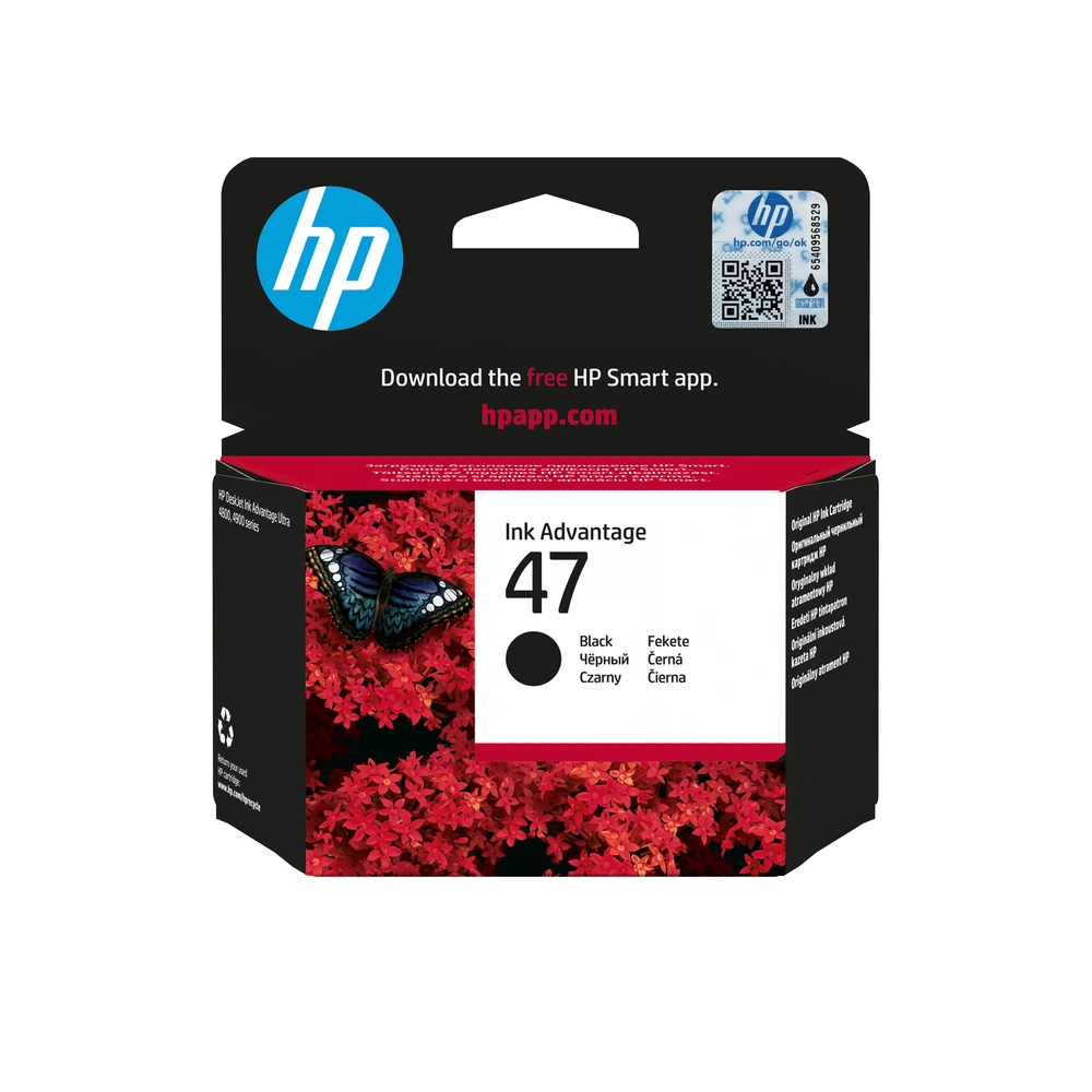 HP 47 Black Ink Cartridge - 6ZD21AE
