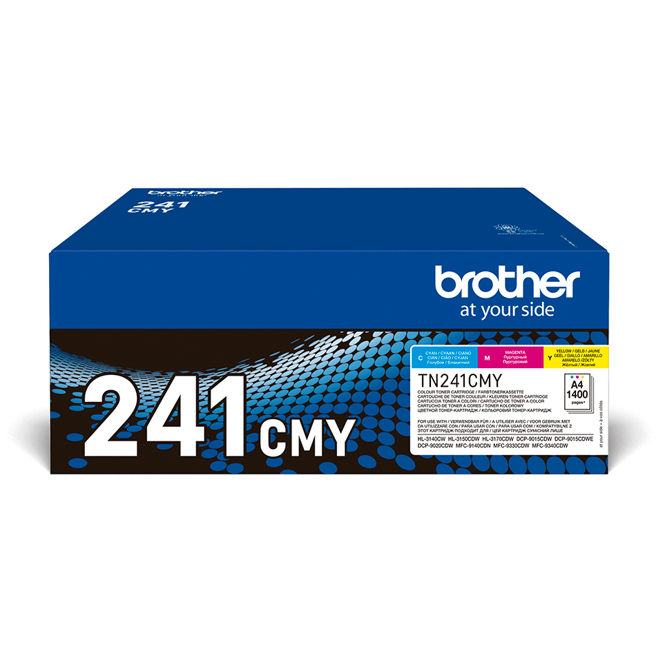 Brother TN-241 Tri-Pack Toner Cartridge Multipack - TN-241CMY