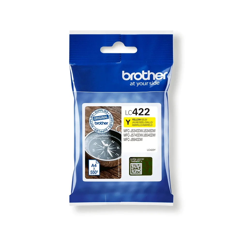 Brother LC422 Yellow Ink Cartridge