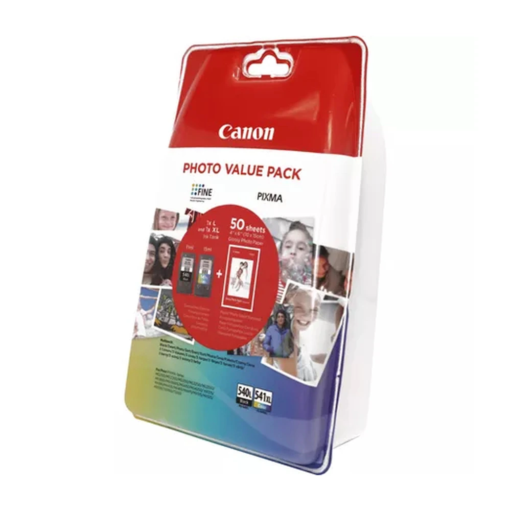 Canon PG-540L + CL-541XL Ink Cartridge + Photo Paper Value Pack - 5224B007