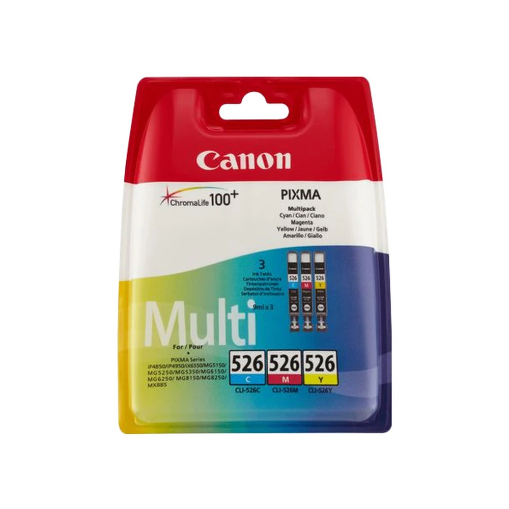 Canon CLI-526 Ink Cartridge Multipack - CLI-526CMY