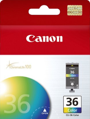 Canon CLI-36C Blue, Green, Yellow Ink Cartridge