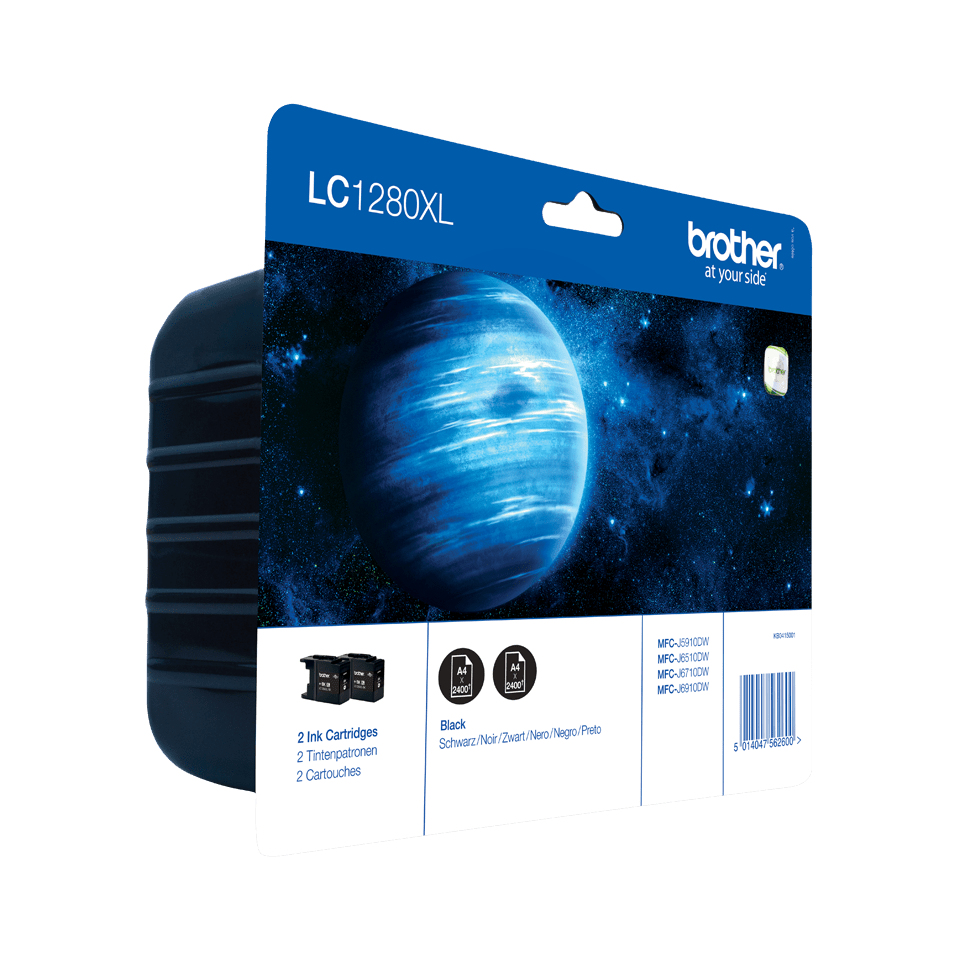 Brother x2 Black Twin Pack - LC1280XLBKBP2