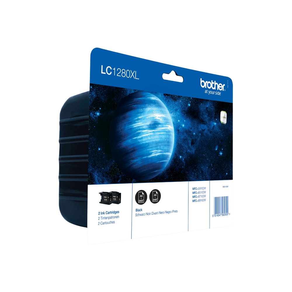 Brother LC1280XL Black Twin Pack - LC1280XLBKBP2DR