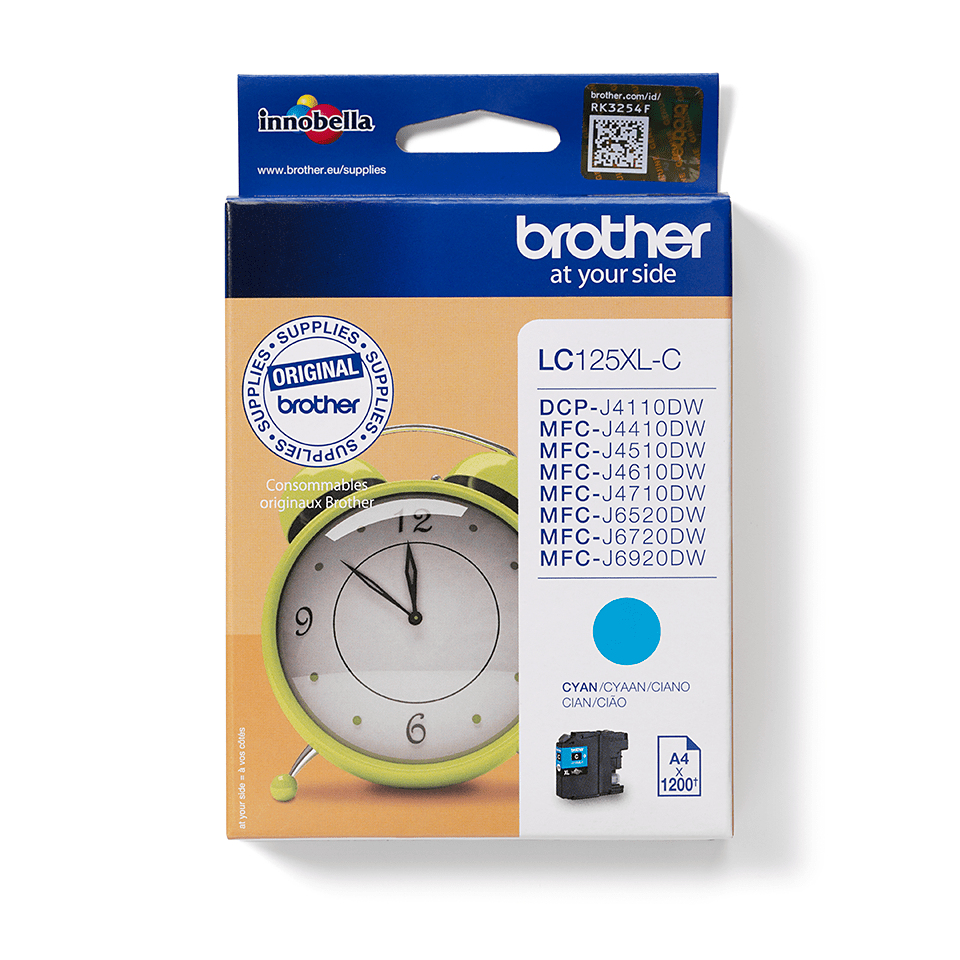 Brother LC125XL Cyan Ink Cartridge
