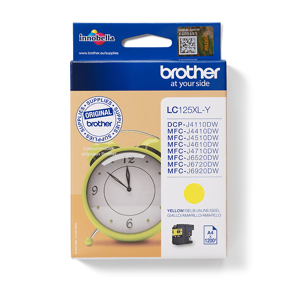 Brother LC125XL Yellow Ink Cartridge