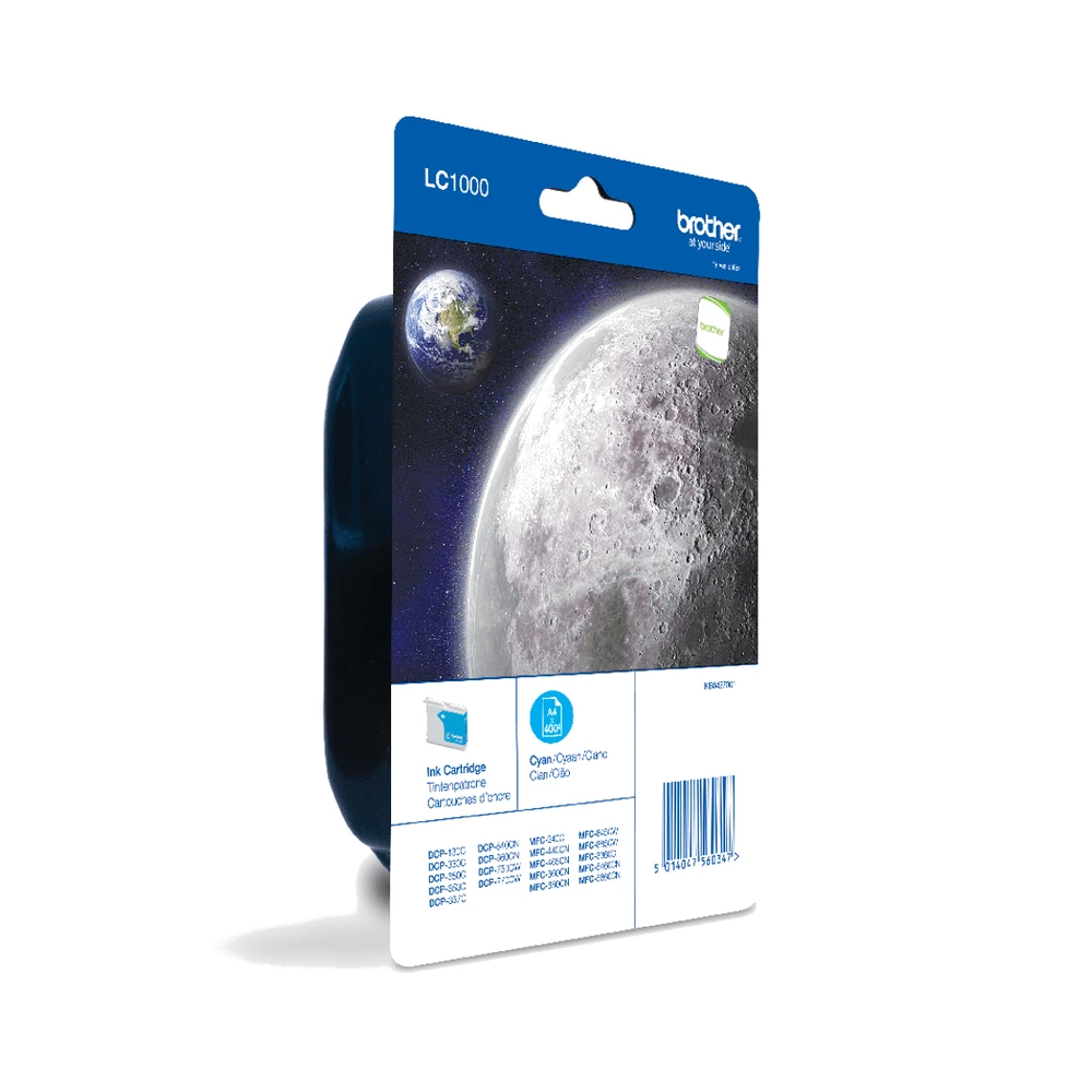 Brother LC1000 Cyan Ink Cartridge - LC1000CBP