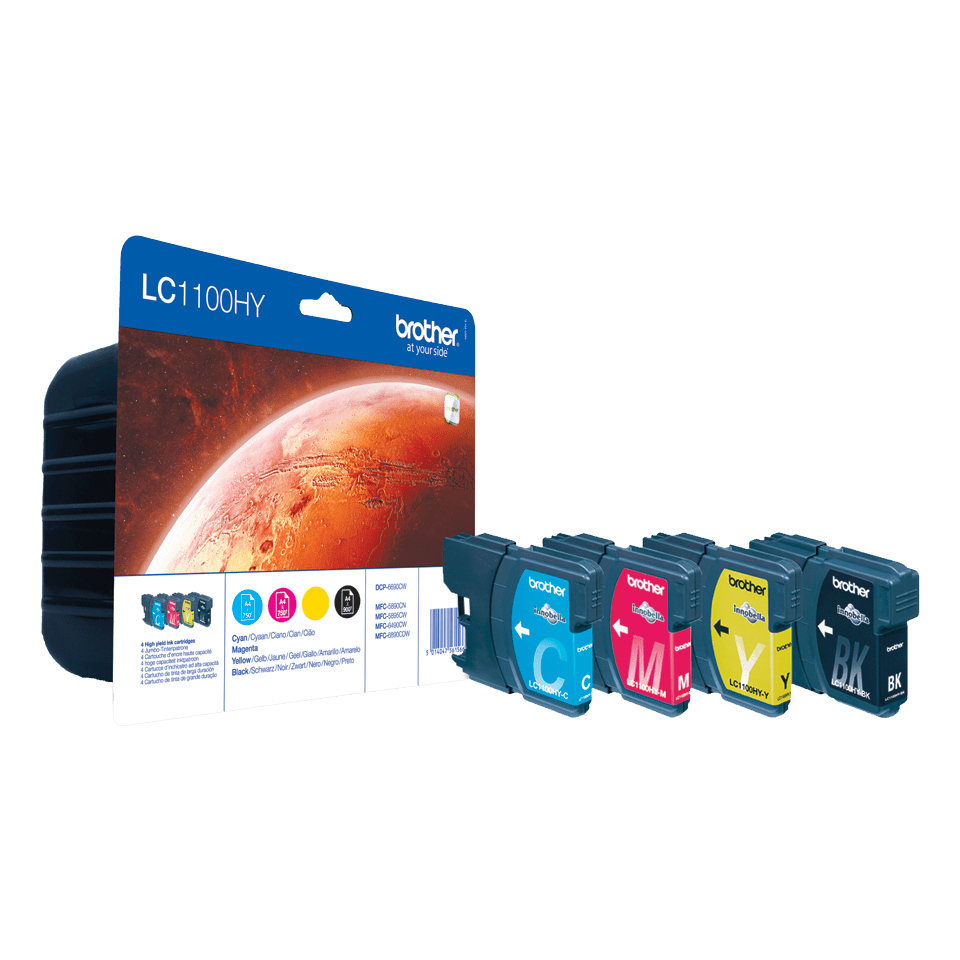 Brother LC1100 Ink Cartridge Multipack - LC1100HYVALBP