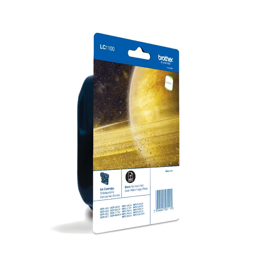Brother LC1100 Black Ink Cartridge - LC1100BKBP