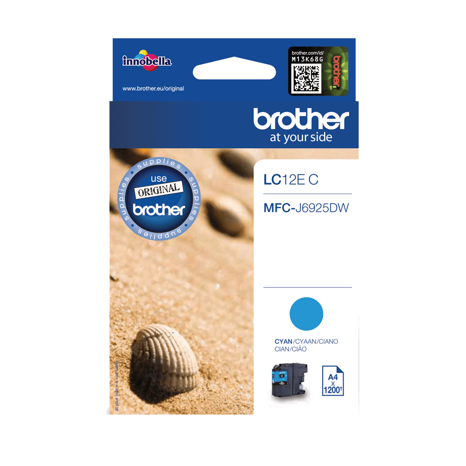 Brother LC12E Cyan Ink Cartridge