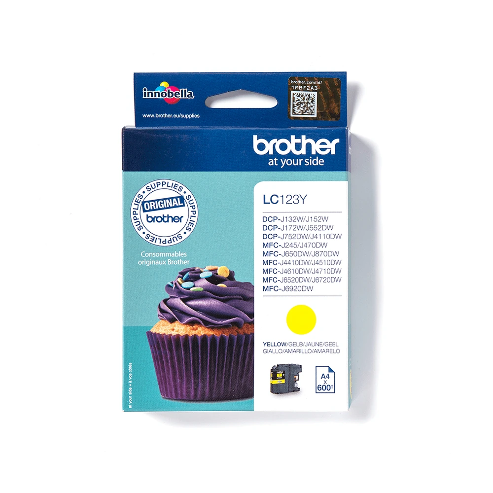 Brother LC123 Yellow Ink Cartridge